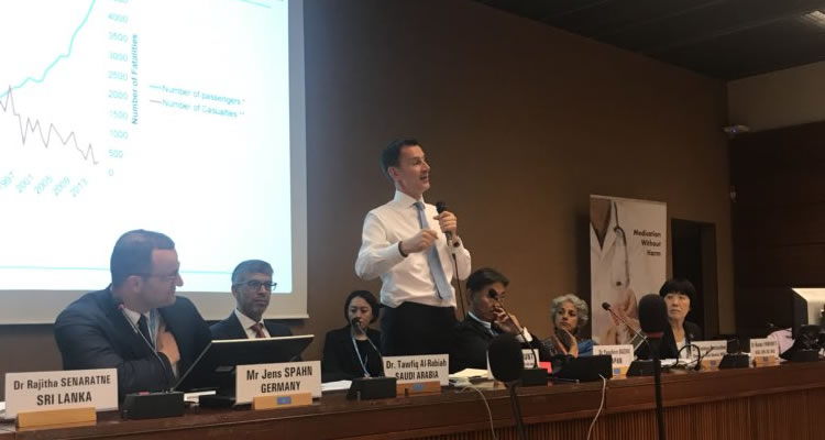 Jeremy Hunt, UK Minister for Health, highlights the need for VTE prevention