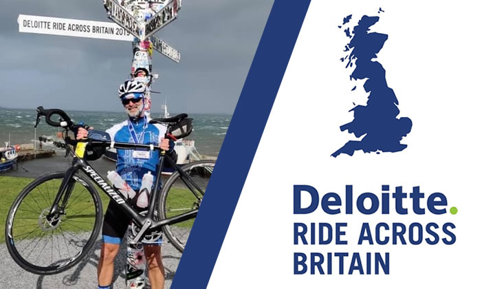 Chris's gruelling Ride Across Britain